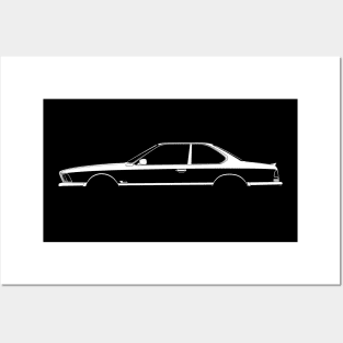 BMW M635 CSi (E24) Silhouette Posters and Art